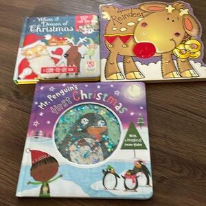 Christmas Children Reading Books